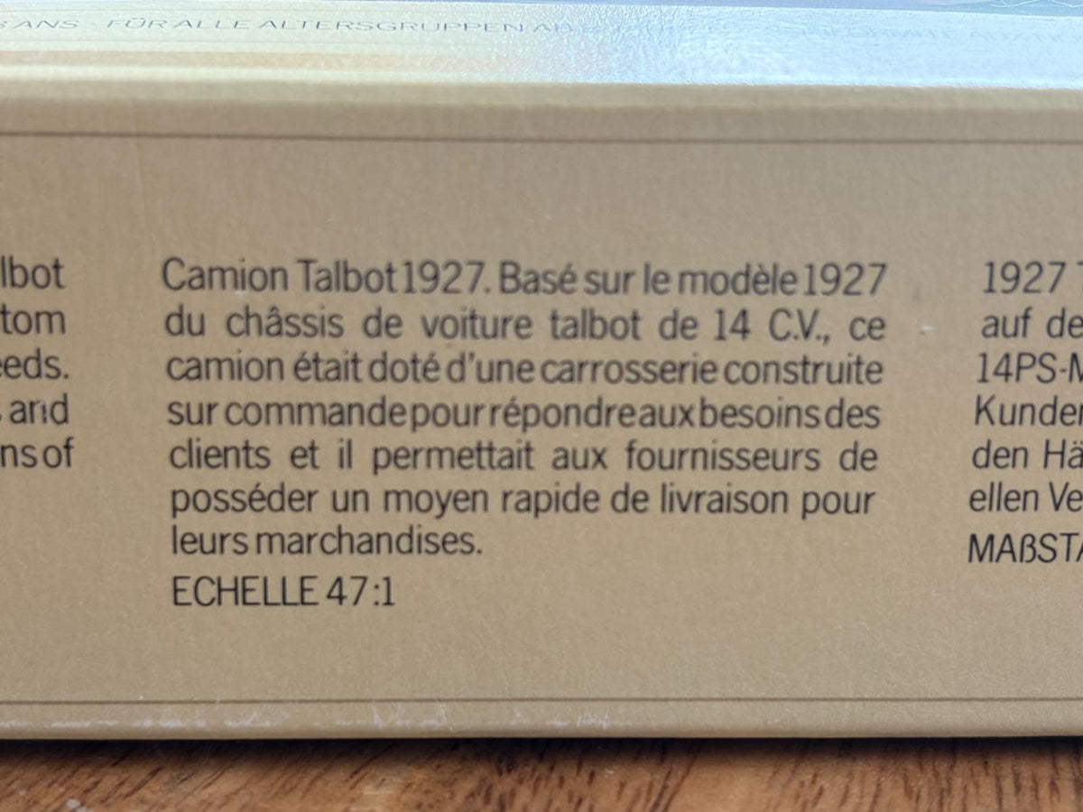 CAMION TALBOT 1927