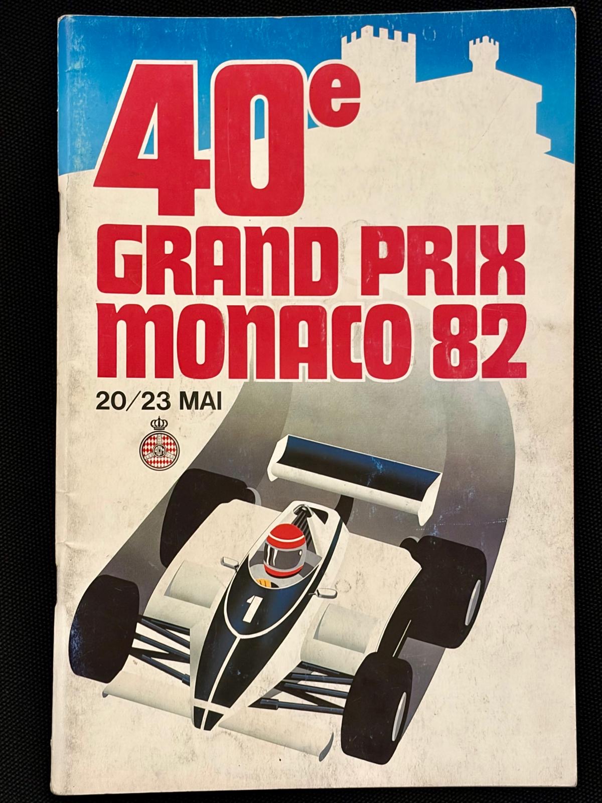 Programme Officiel du Grand-Prix de Monaco de 1982