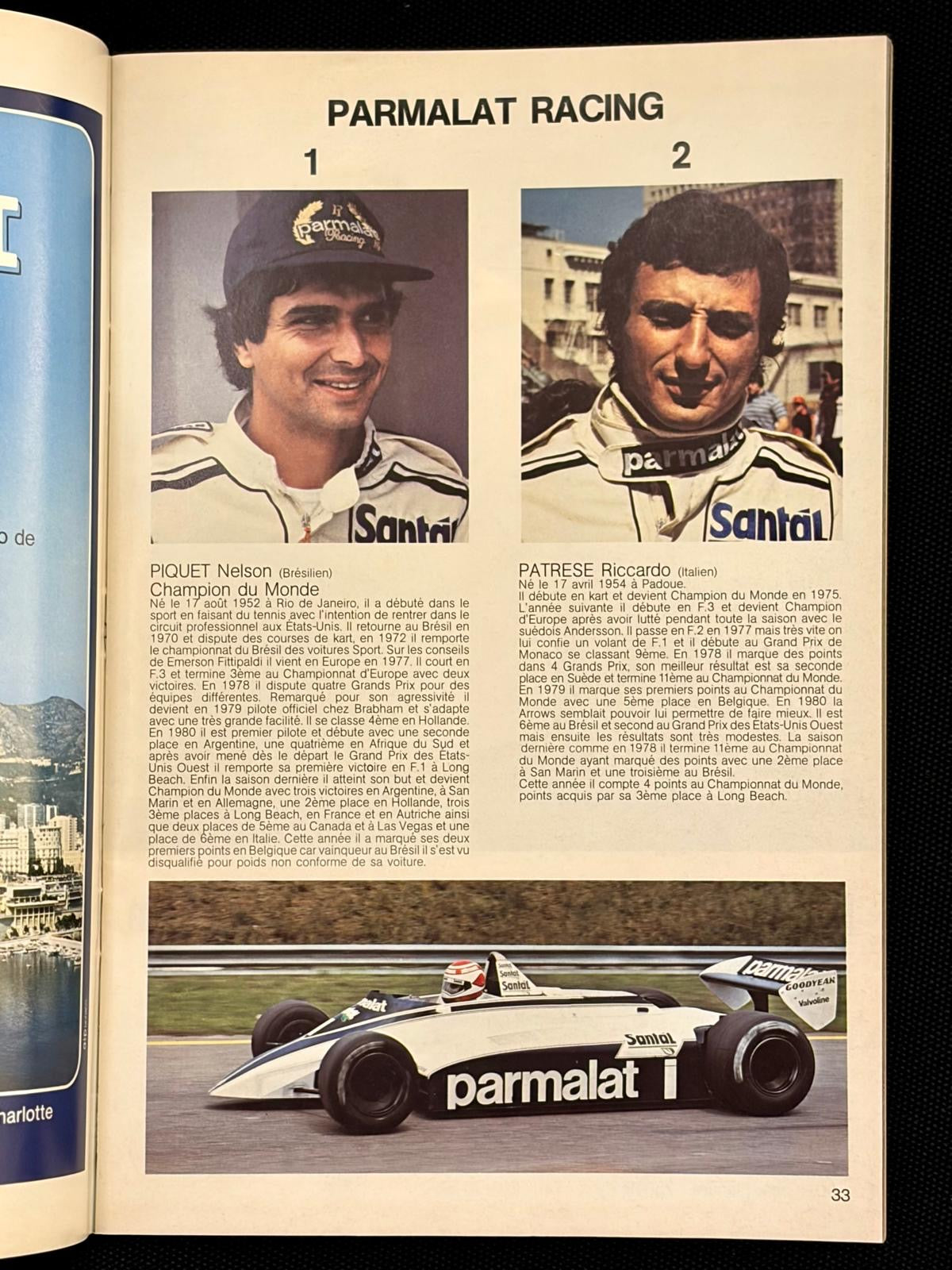 Programme Officiel du Grand-Prix de Monaco de 1982