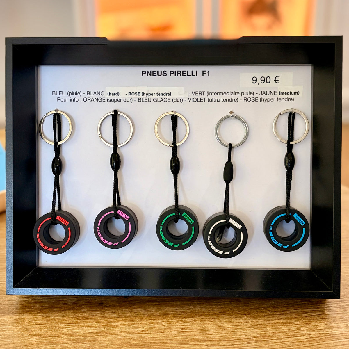 Porte-clés roue en PVC souple