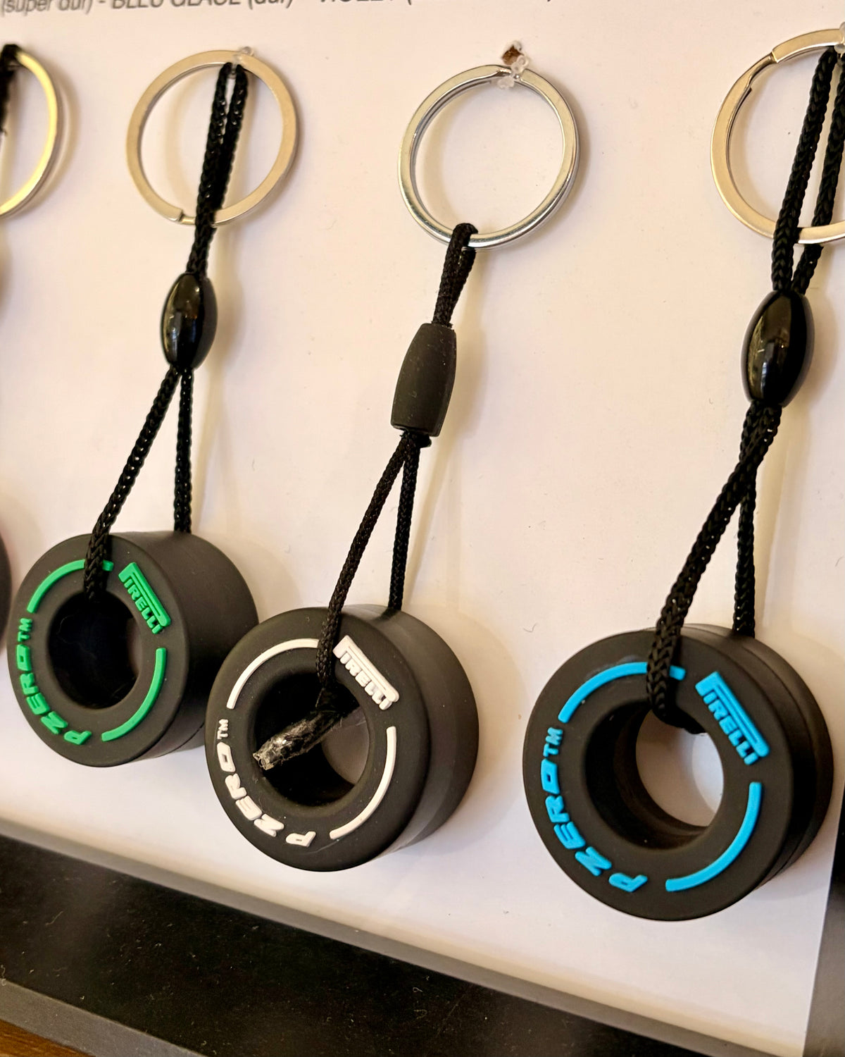 Porte-clés roue en PVC souple