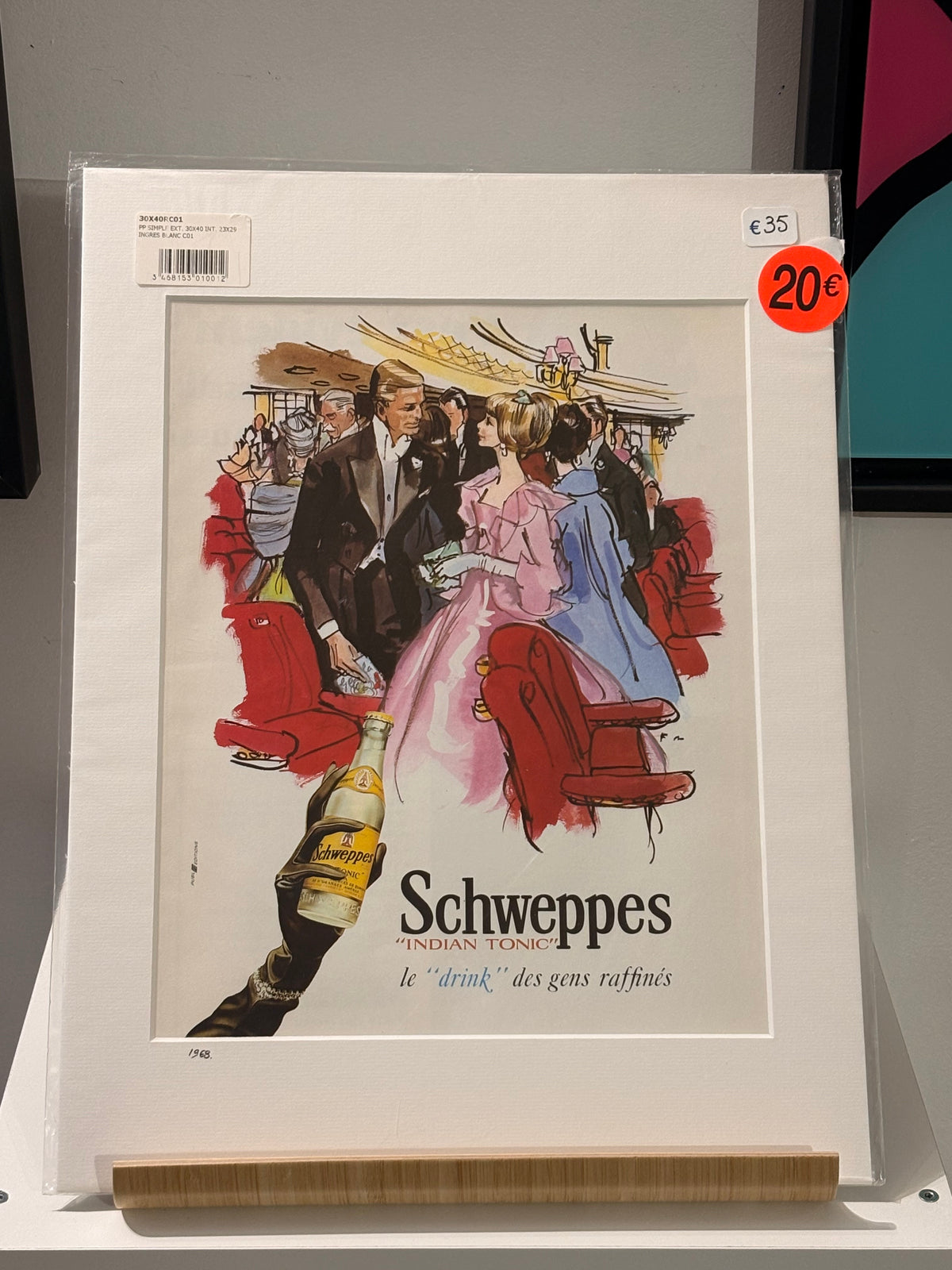 Affiche publicitaire SCHWEPPES