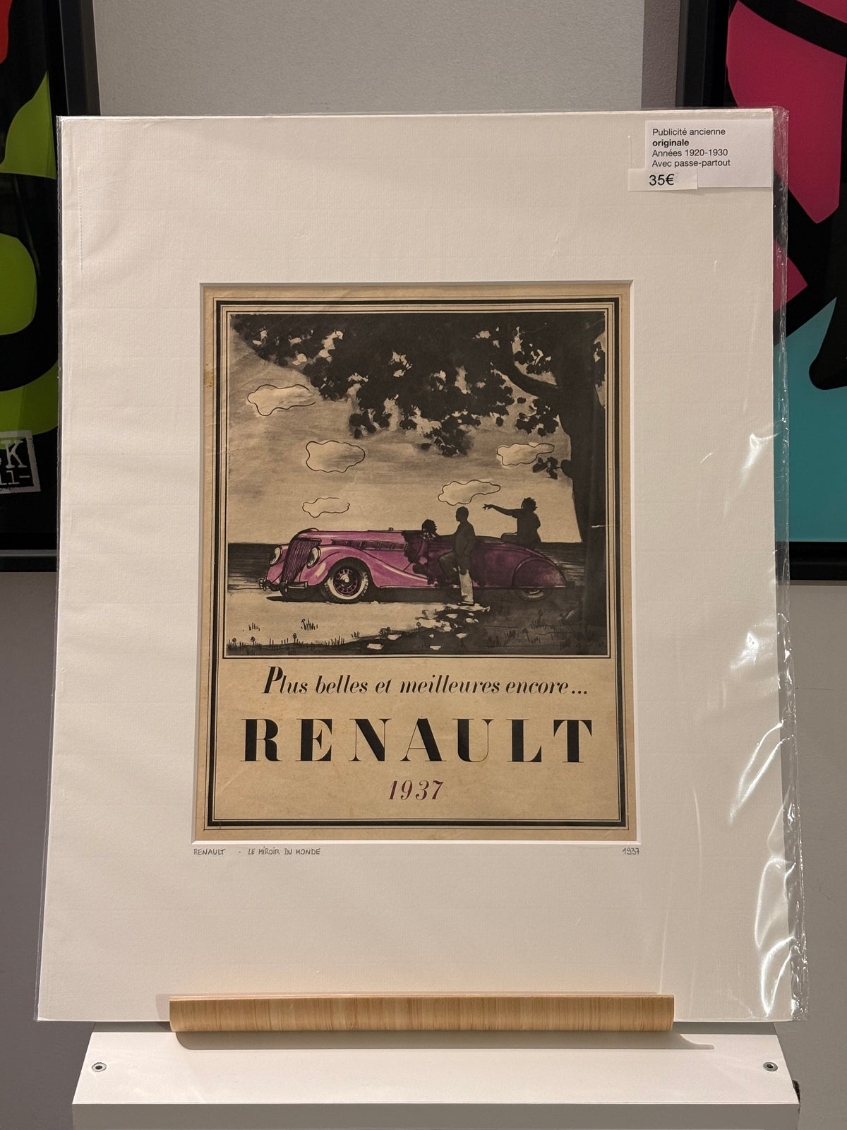 Affiche publicitaire RENAULT