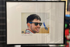 Copyright blanc sur la signature de la photo encadrée
